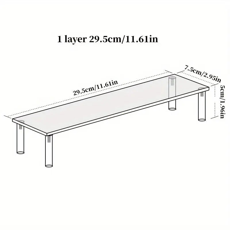 Clear Acrylic Display Stand Riser Rack – Figures, Perfume & Cupcake
