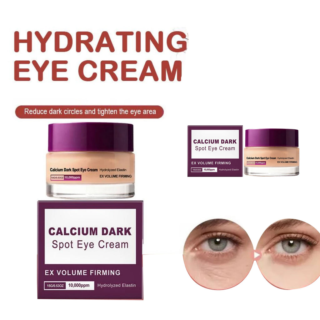 Calcium Eye Cream Dark Circle Care Supports Firmer Skin Helps Reduce Puffiness Brightening K Skin Care Under Eye Hydrolyzed Oasis Select