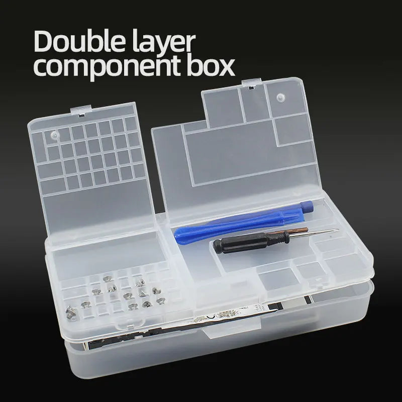 Box, Electronic Components, Transparent Plastic Storage, Small Screw Accessories, Tool Classification Grid Oasis Select