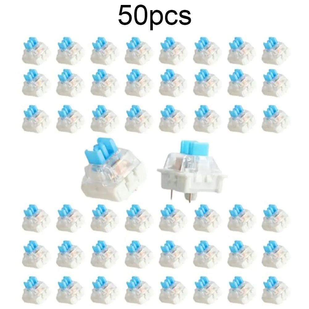 50Pcs Keyboard Switch Keyboard Clicker Key Replacement 3 Pin Tactile Switch 2 FOR KA Plastic For Electrical Equipment Tools Oasis Select