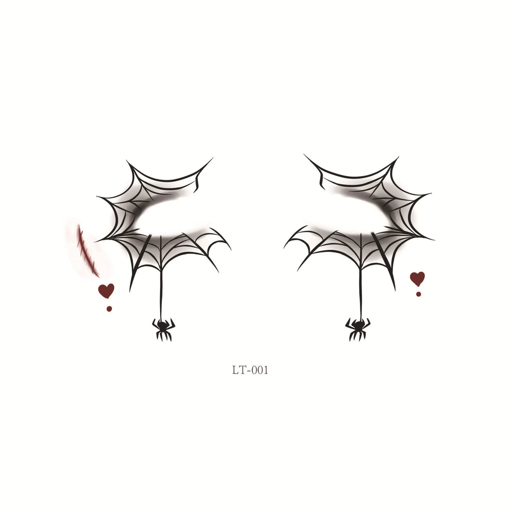 Halloween Transfer Tattoos Face Decoration Party Funny Stickers Suitable For Temporary Makeup Embellishment Party Dress Up Oasis Select 01