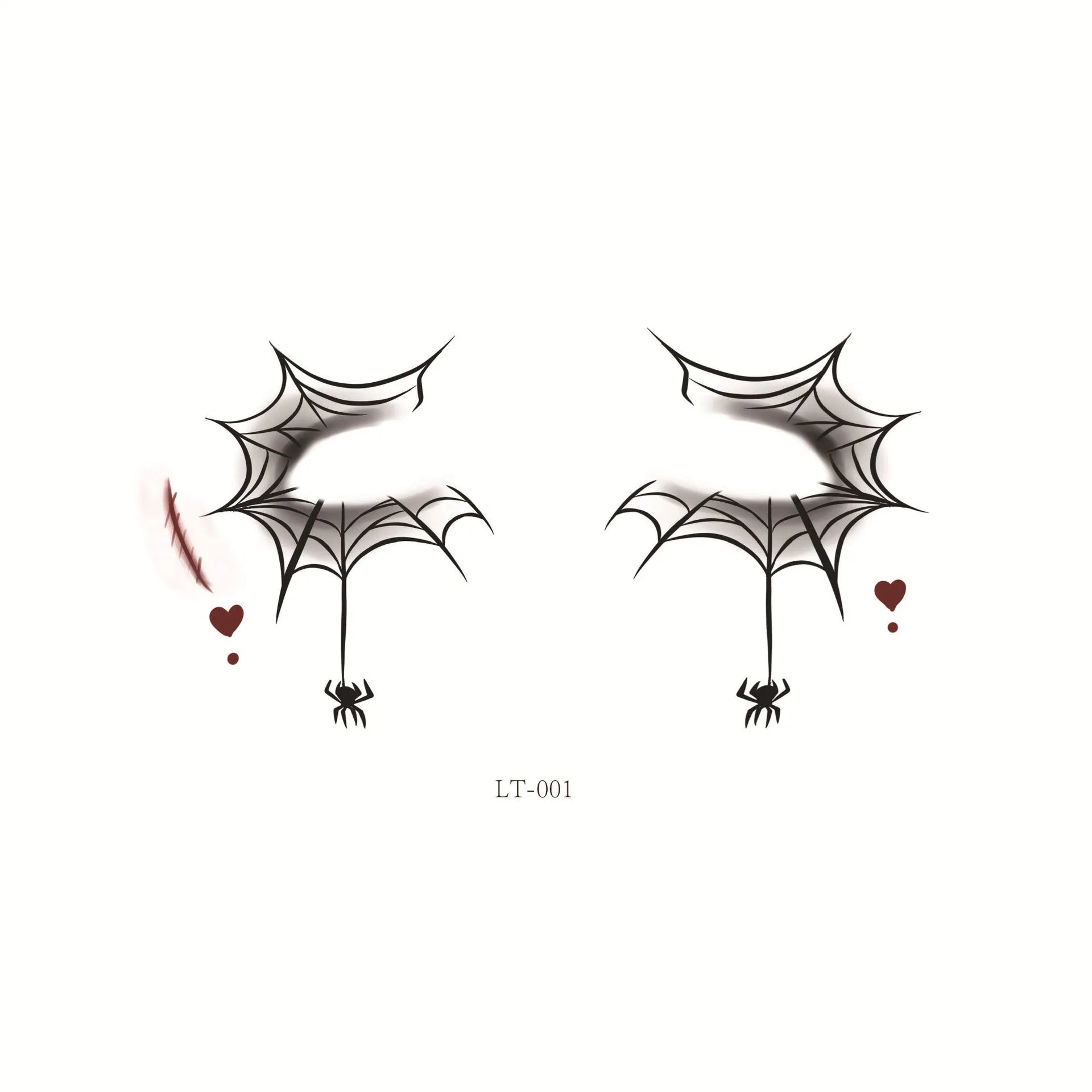 Halloween Transfer Tattoos Face Decoration Party Funny Stickers Suitable For Temporary Makeup Embellishment Party Dress Up Oasis Select 01