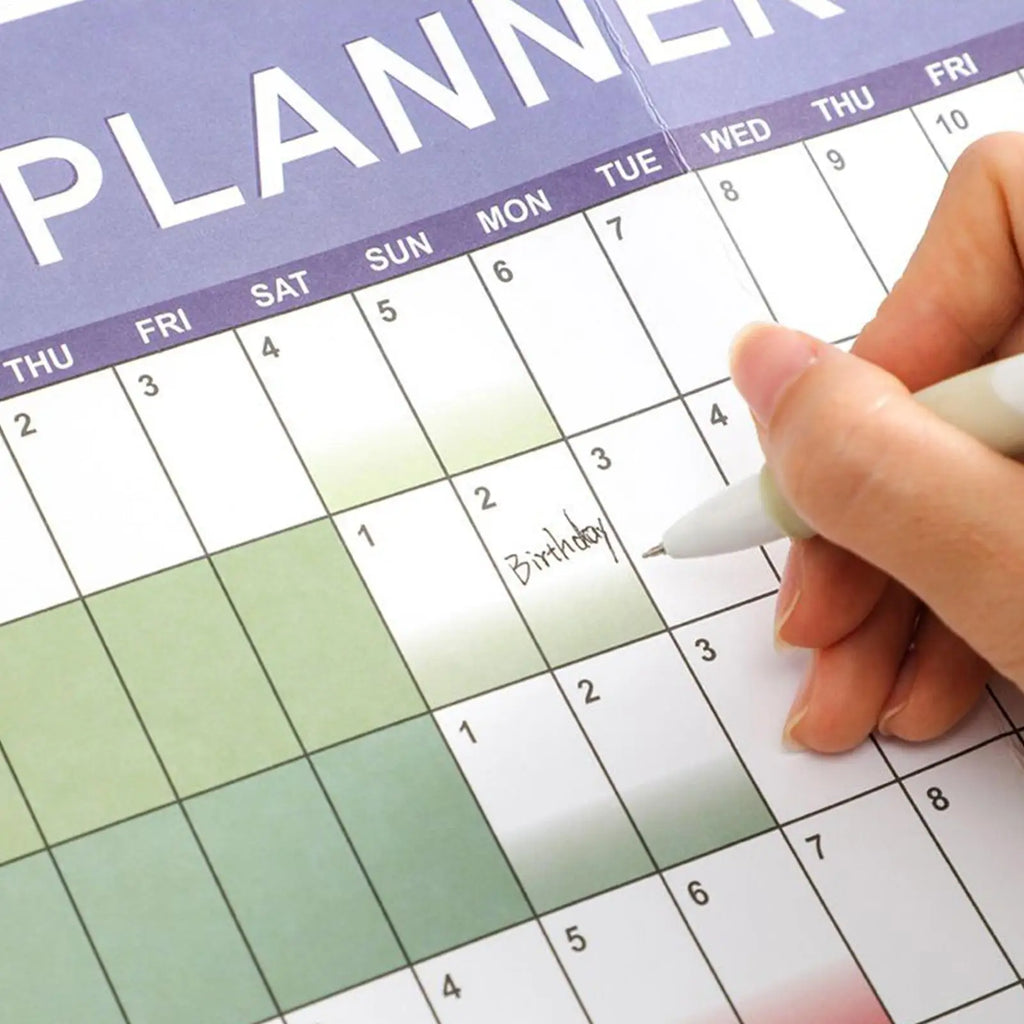 Yearly Calendar 2026 Monthly Wall Planner Reusable Planner Scheduling Organizer for Work Family Kids Dorm Desk Classroom School Oasis Select