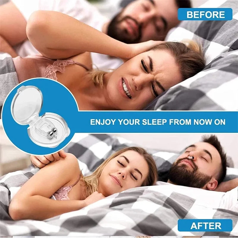 Silicone Magnetic Nose Clip – Anti-Snoring Sleep Aid with Case Anti-Snoring Nose Clip Oasis Select