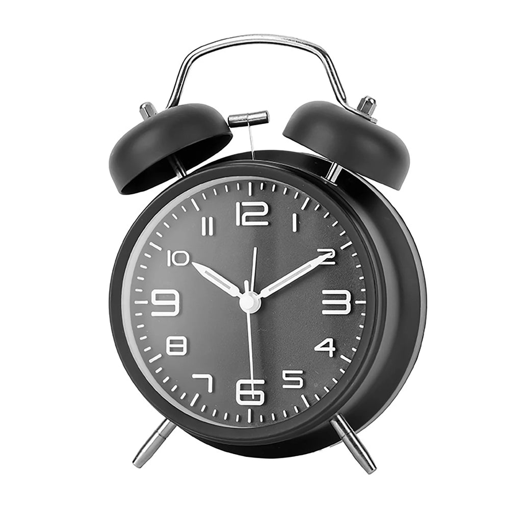 4-Inch Mini Silent Analog Alarm Clock | Bedside & Dorm