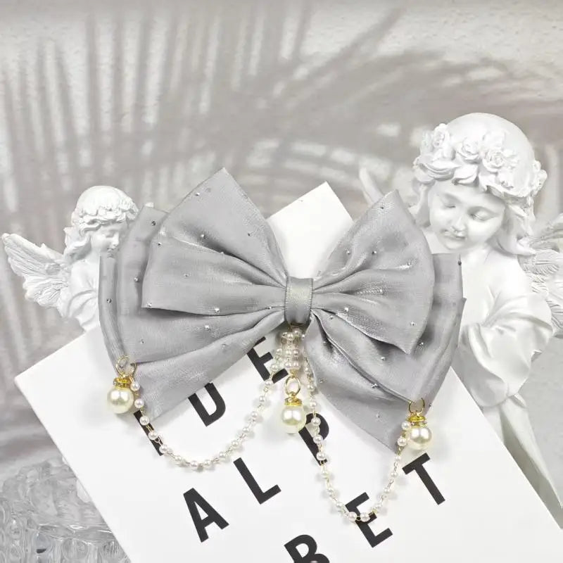 Rhinestone Bow Hair Clip for Girls – Princess Party Accessory Girls Hair Clip Oasis Select A5