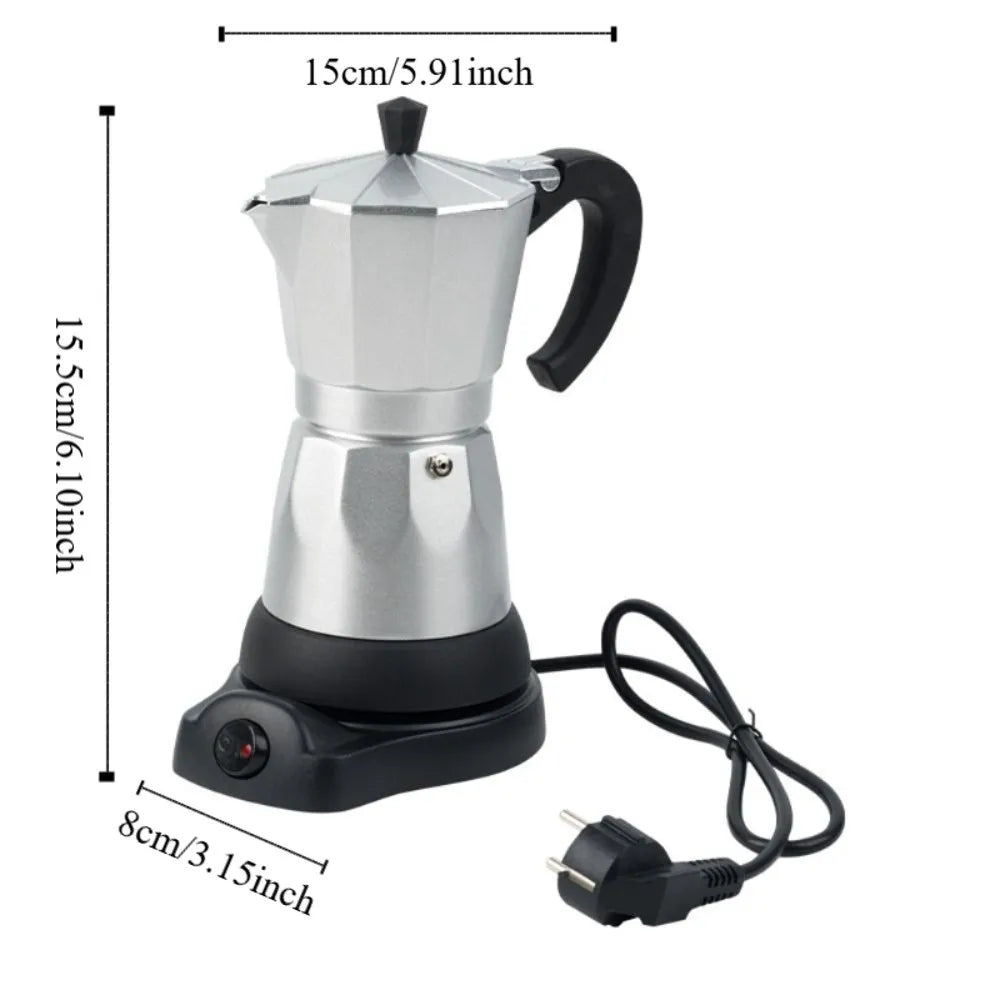 220V European plug all-aluminum Italian electric mocha coffee pot electric kettle espresso machine Oasis Select