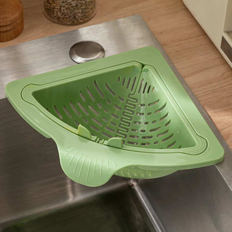 Corner Sink Strainer Basket – Suction Cup, Large Capacity