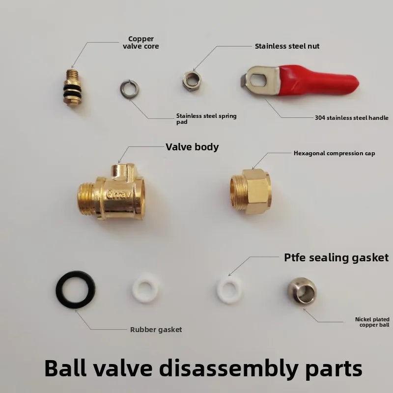 All Copper Valve Agricultural Pesticide Sprayer Ball Valve Switch High-pressure Plunger Pump Power Spray Accessories Oasis Select