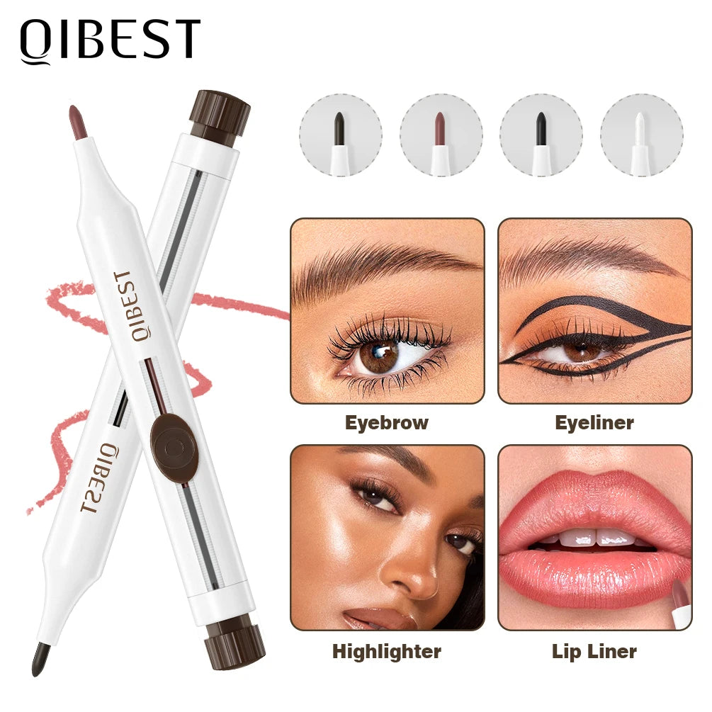 QiBest 4-in-1 Makeup Pen – Eyeliner, Brow, Lip & Highlighter