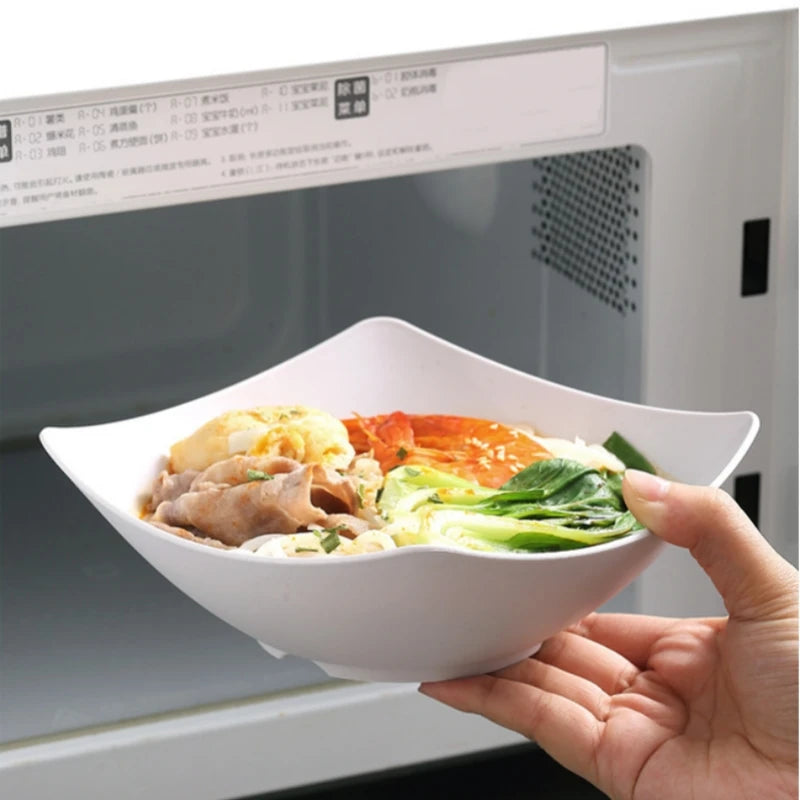 4pcs Salad Bowl Set Western Salad Dish Durable Plastic Bowls, Food Storage Containers for Family Gatherings and Everyday Use Oasis Select