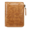 Men's RFID Bifold Wallet – Slim PU Leather Multi-Card Holder Men's Bifold Wallet Oasis Select Brown