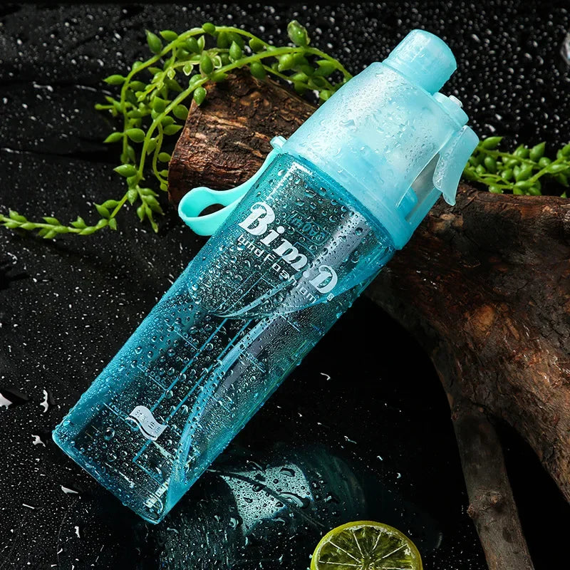 1/2/4PCS Creative Spray Portable Water Bottle Mist Atomizing Bottle for Outdoor Sports Gym Fitness Reusable Leak Proof Drinking Oasis Select