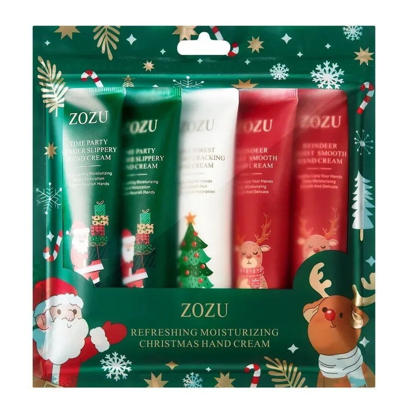 5Pcs Set Fragrance Hand Cream Smooth Refreshing Long-lasting Hydration Moisturizing Hand Care Christmas Gift Oasis Select 5PCS Set