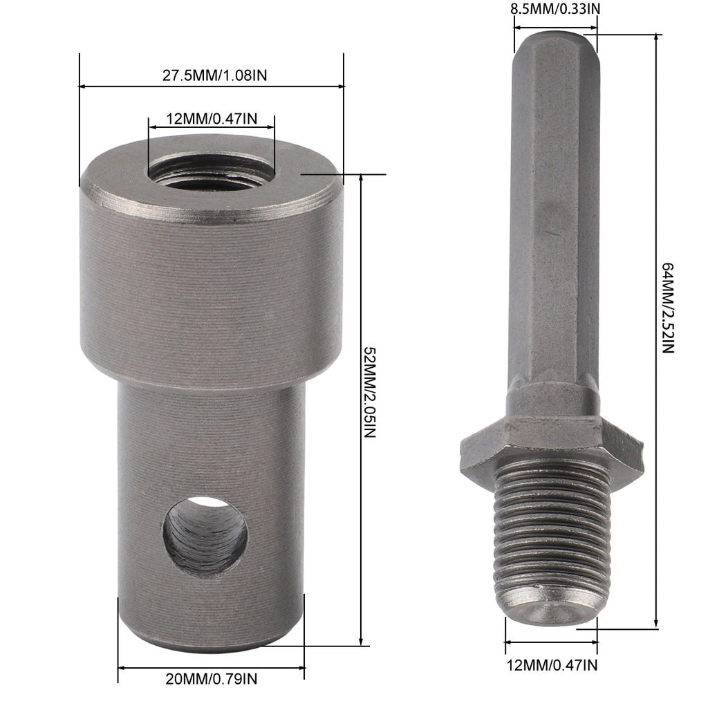 Earth Auger Adapter Tool 4 Interface Type Earth Drill Bit Adapter SDS Arbor Connector For Impact Wrench Hammer Oasis Select C