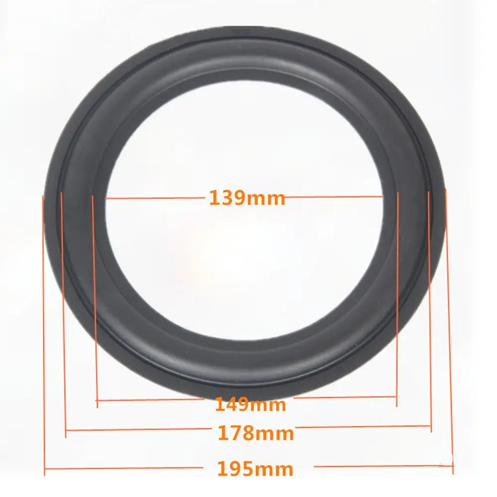 Black Speaker Rubber Repair Folding Edge Ring Subwoofer Speaker Repair Accessories DIY 5 INCH 6.5INCH 8 INCH 10 12 INCH Oasis Select 8 inch