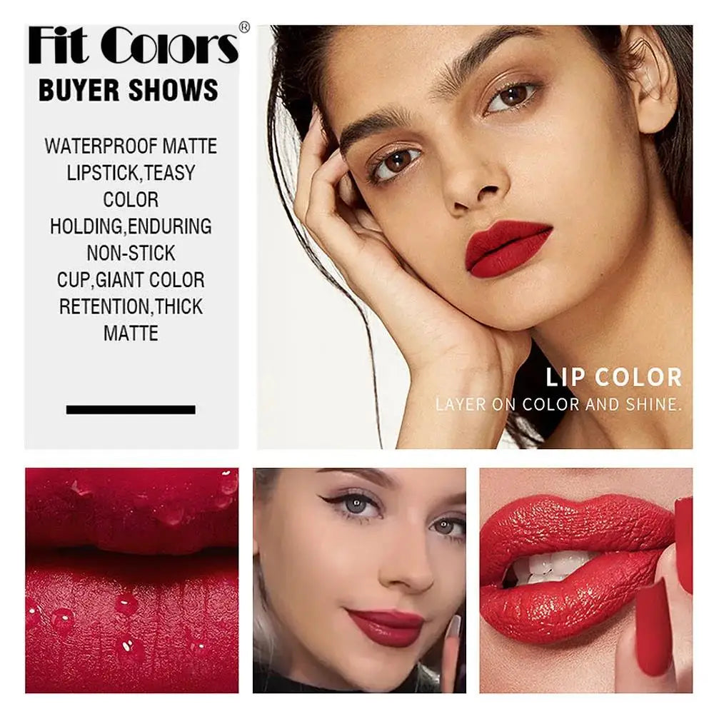 Fit Colors 13-Piece Matte Lip Gloss & Liner Set – Waterproof