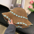 Foldable Summer Straw Sun Hat for Women UV Protection Wide Brim Lightweight Beach Garden Vacation Headwear Oasis Select D one size