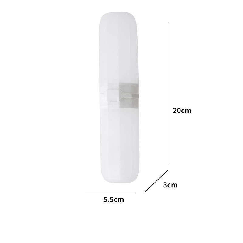 Portable Toothpaste Toothbrush Protect Holder Case Travel Camping Storage Box Protect Toothbrush Toothpaste from Dirt and Damage Oasis Select style C White