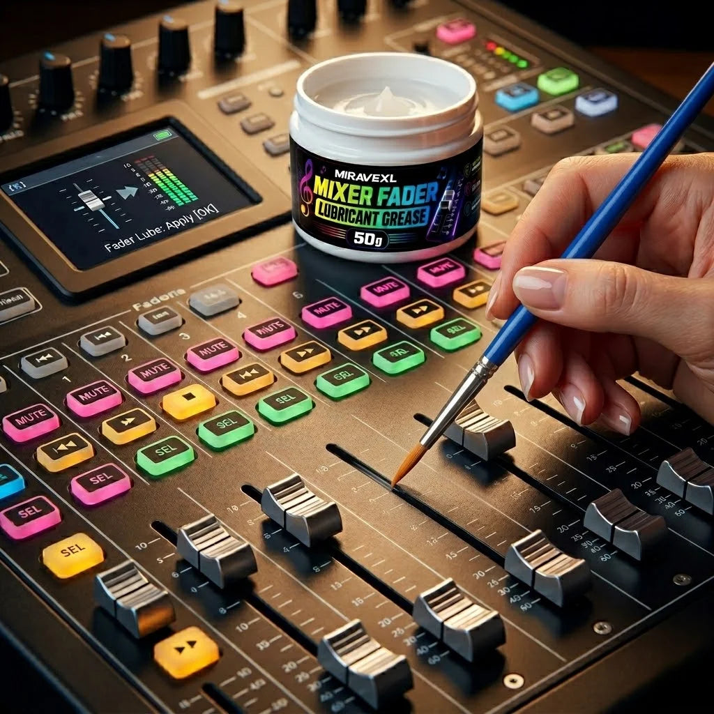 MIRAVEXL Mixer Fader Lubricant Grease 50g Professional Audio Console Fader MaintenanceSmooth Control With Precision Brush Kit Oasis Select