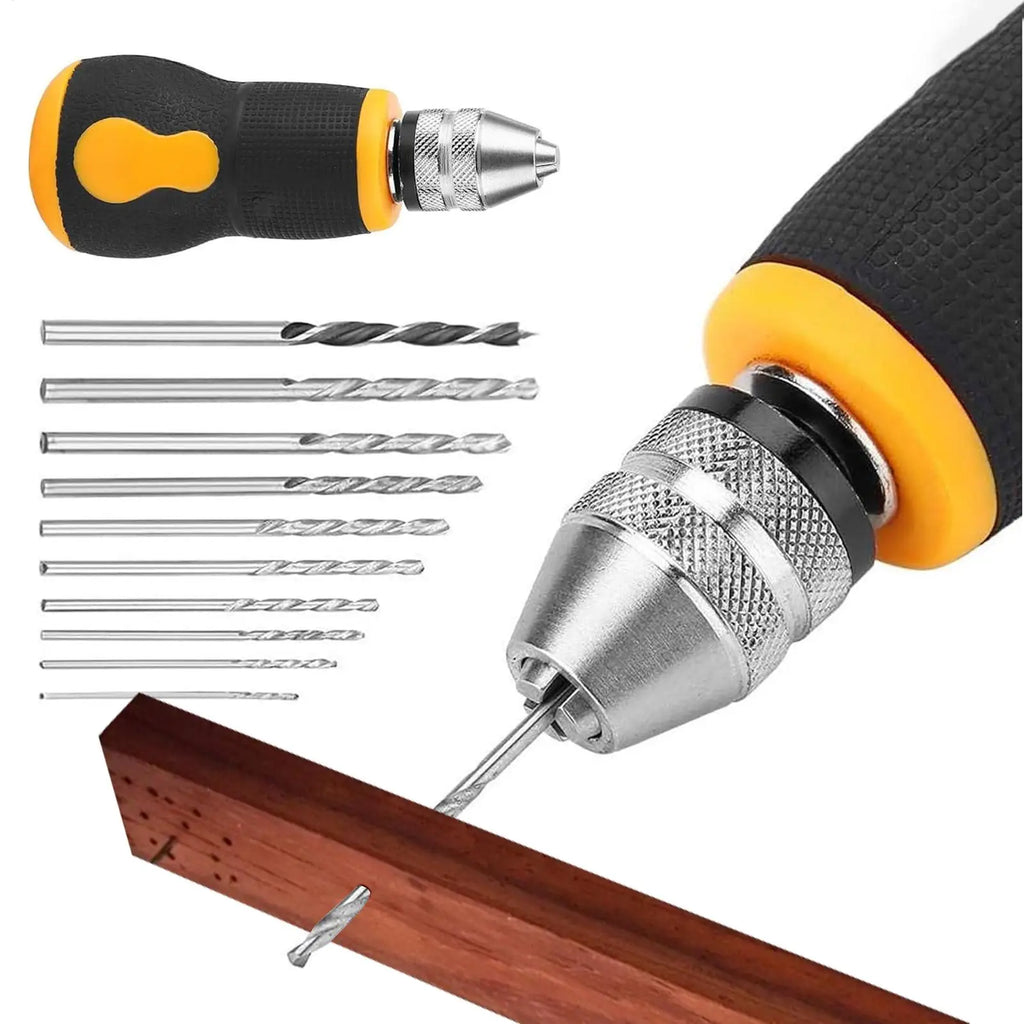 Hand Drill Set Woodworking Drilling Tools Mini Hand Drill Tool Portable Tool Set For Models Hobby DIY Jewelry Craft Hand tools Oasis Select