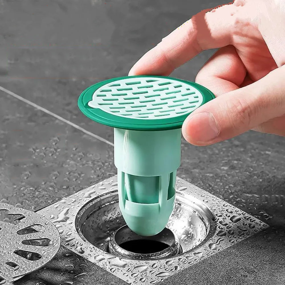 Bath Shower Floor Drain Strainer Cover Plug Trap Silicone Anti-odor Sink Bathroom Water Filter Insect Prevention Deodorant Oasis Select