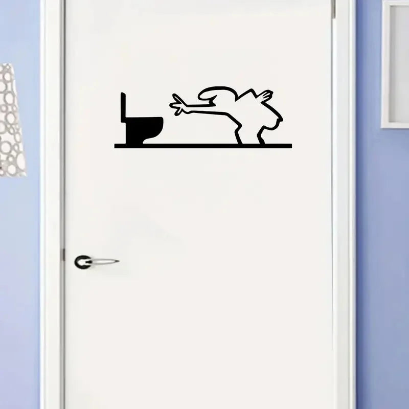 La Linea Minimalist Line Art Car Sticker & Wall Decal