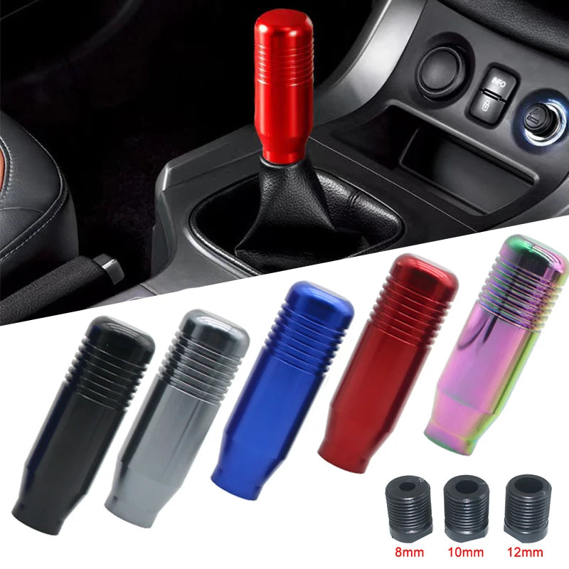 Universal 8.5cm Car Gear Shift Knob Stick Manual Transmission Aluminum Extended Gear Shifter Gear Head Knob Auto Accessories Oasis Select