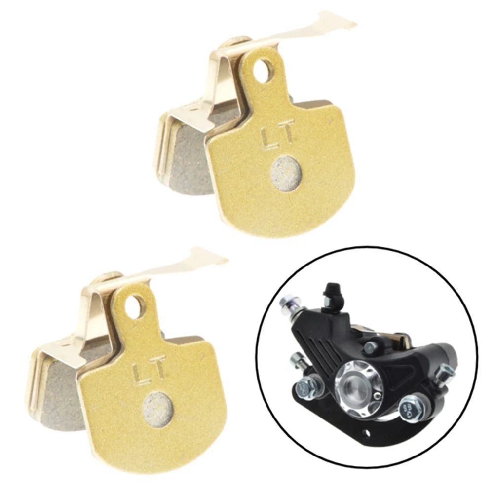 Maximize Your Driving Efficiency 2 Pairs Full Metal Disc Brake Pads for Ebike Calipers Suitable for Downhill Riding Oasis Select
