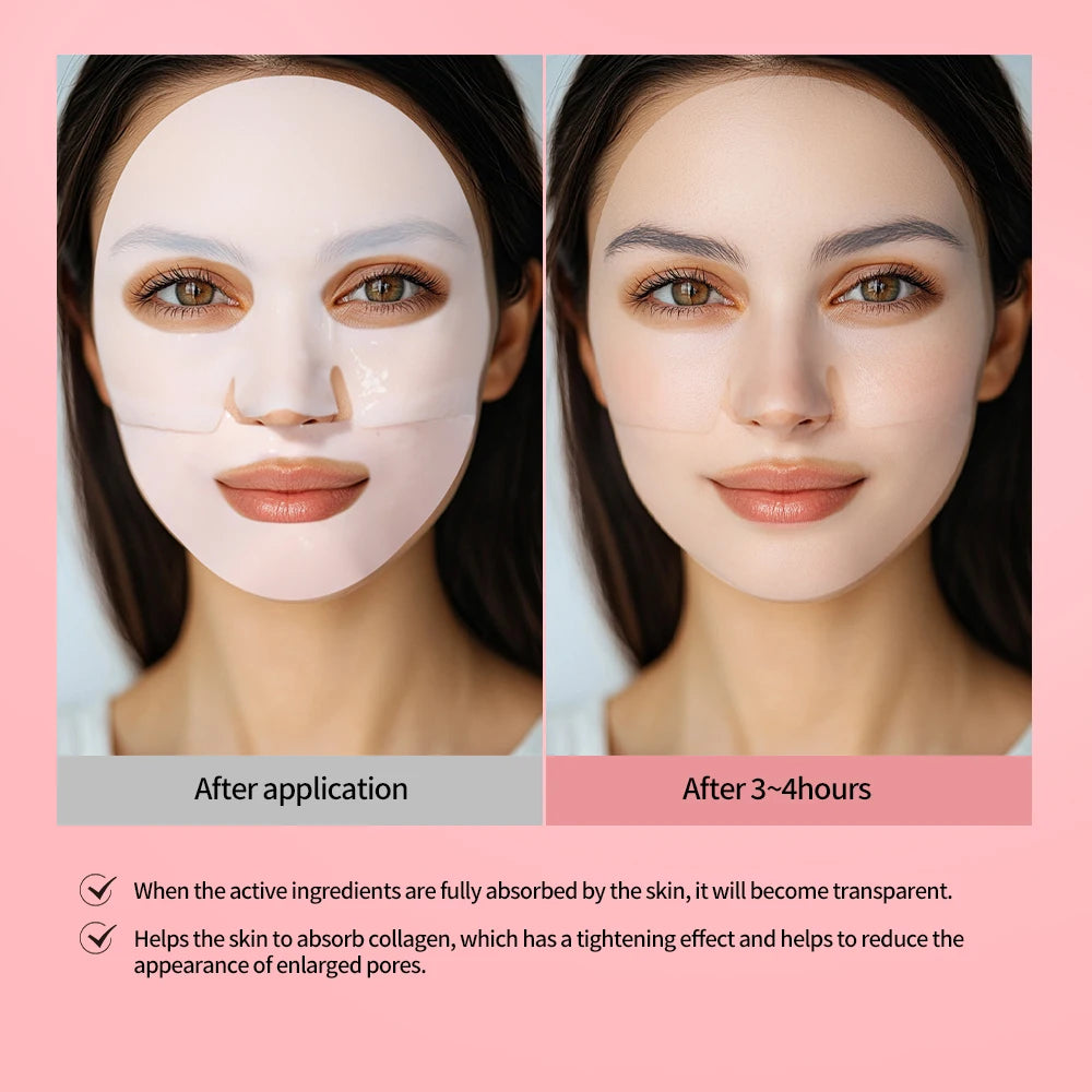 4pcs Collagen Deep Face Mask Hydrating Overnight Moisturizing Face Mask Pore Minimizing Plumping Travel Essentials Beauty Skinca Oasis Select