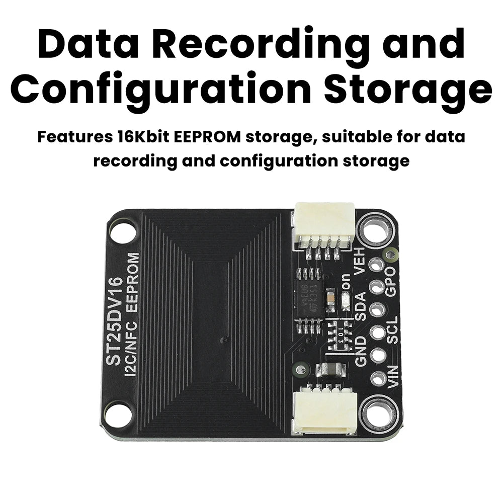 ST25DV16K RFID Dynamic Tag Frequency Module with I2C NFC Dual Interface 16Kbit EEPROM Wireless Configuration for IoT Devices Oasis Select