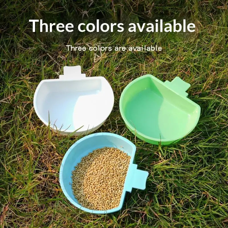 Parrot Bird Feeder & Drinker Hanging Bowl | Food Dispenser