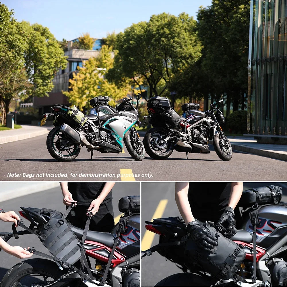 Motorcycle Tail Bag Rack Saddle Bag Base Back Seat Install Pad for Motorcycle Seat Bag Motocross Accessories Oasis Select