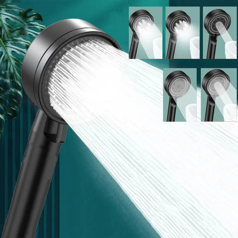 Showerhead bathroom portable heads showers showerhead common interface replete for shower accessories five modes multi color Oasis Select