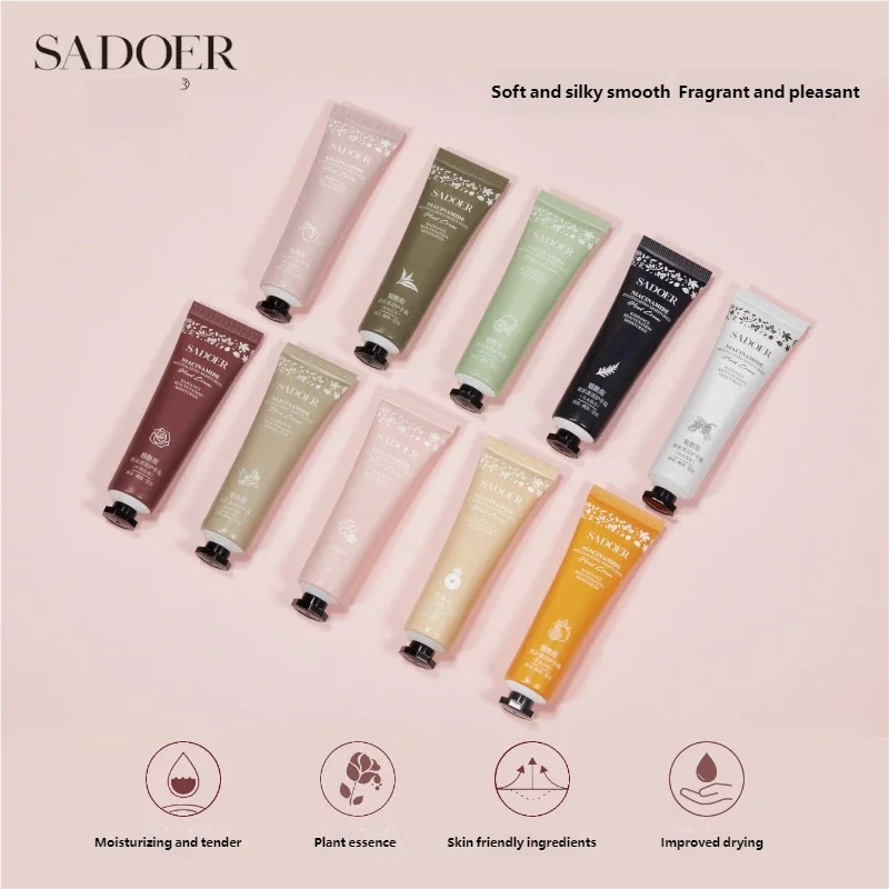 10pcs Floral & Fruity Hand Cream Set - Moisturizing Nourishing Anti-Chap Repairing Hand Care Skincare Beauty Pack Oasis Select