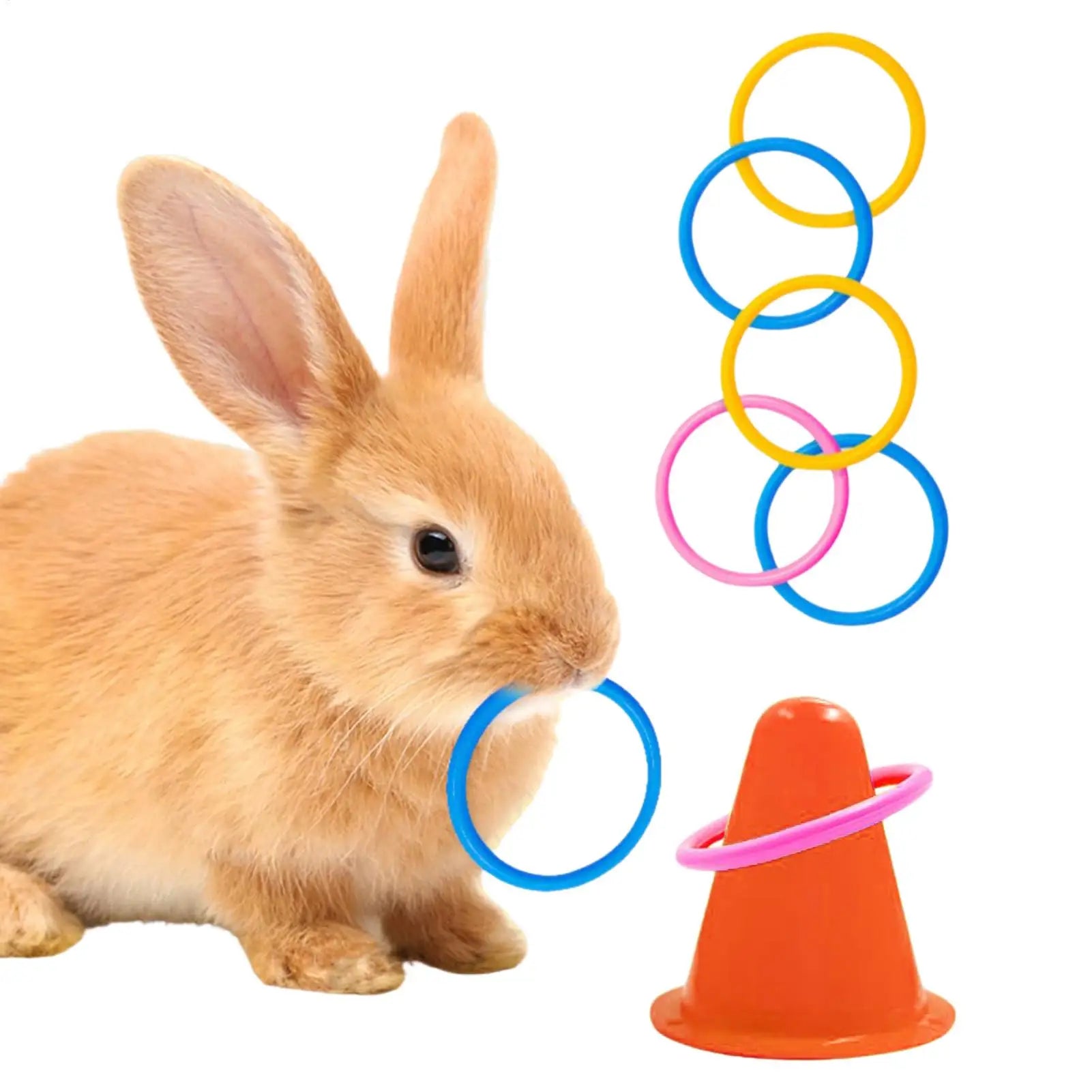 bunny Ferrule Toy Interactive Training Chew Toy Random Ice Cream Cone Shaped Pet bunny Ferrule Toy To Relieve Boredom Toys Oasis Select