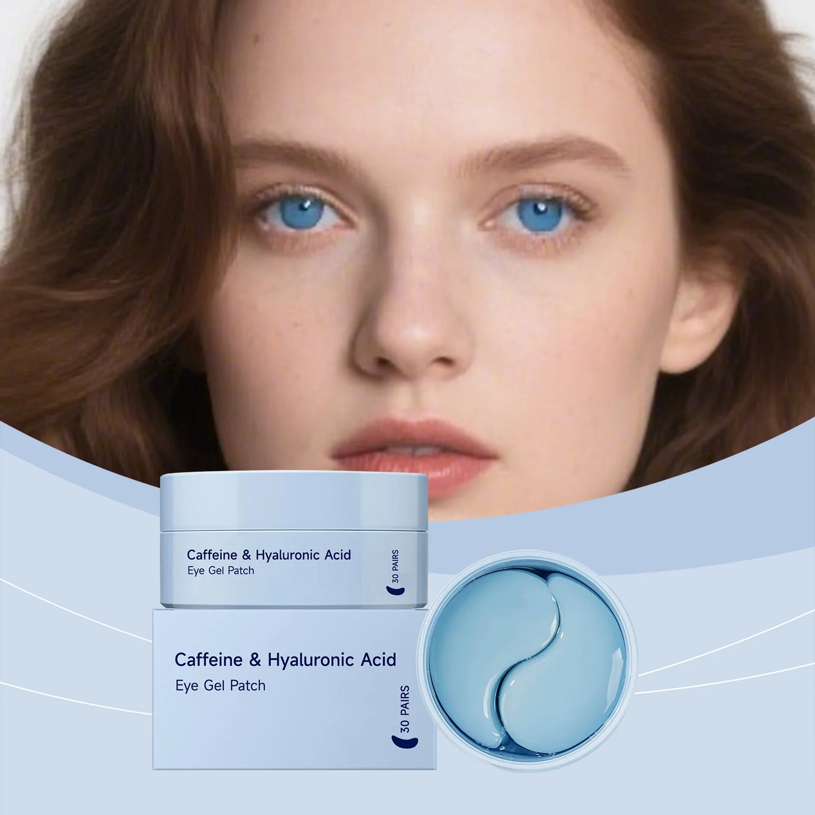 60pcs Caffeine Eye Mask Anti Dark Circles Removal Eyes Bags Moisturizing Firming Eye Patches Eyes Skin Care Products Oasis Select