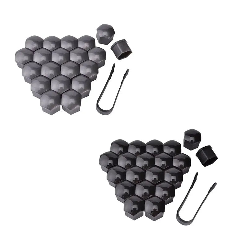 20/40/60/80pcs Car Wheel Nut Cap 17/19/21mm Protective Cap Rust Proof Wheel Hub Screw Cover Tire Nut Bolt External Decoration Oasis Select 40pcs-mix 19mm