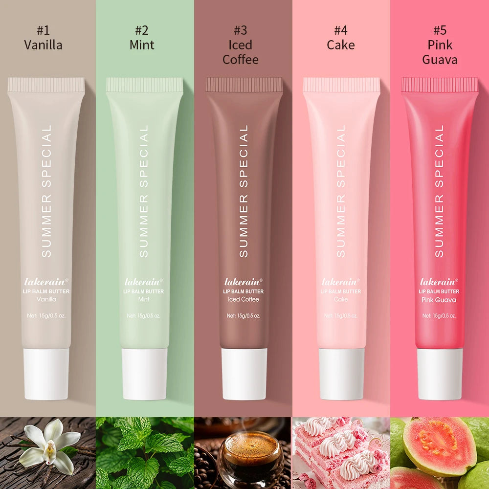 Summer Lip Balm Moisturizing Mirror Lip Gloss Lip Vanilla Mint Iced Coffee Cake Smell Lipstick Transparent Lip Oil Makeup Oasis Select