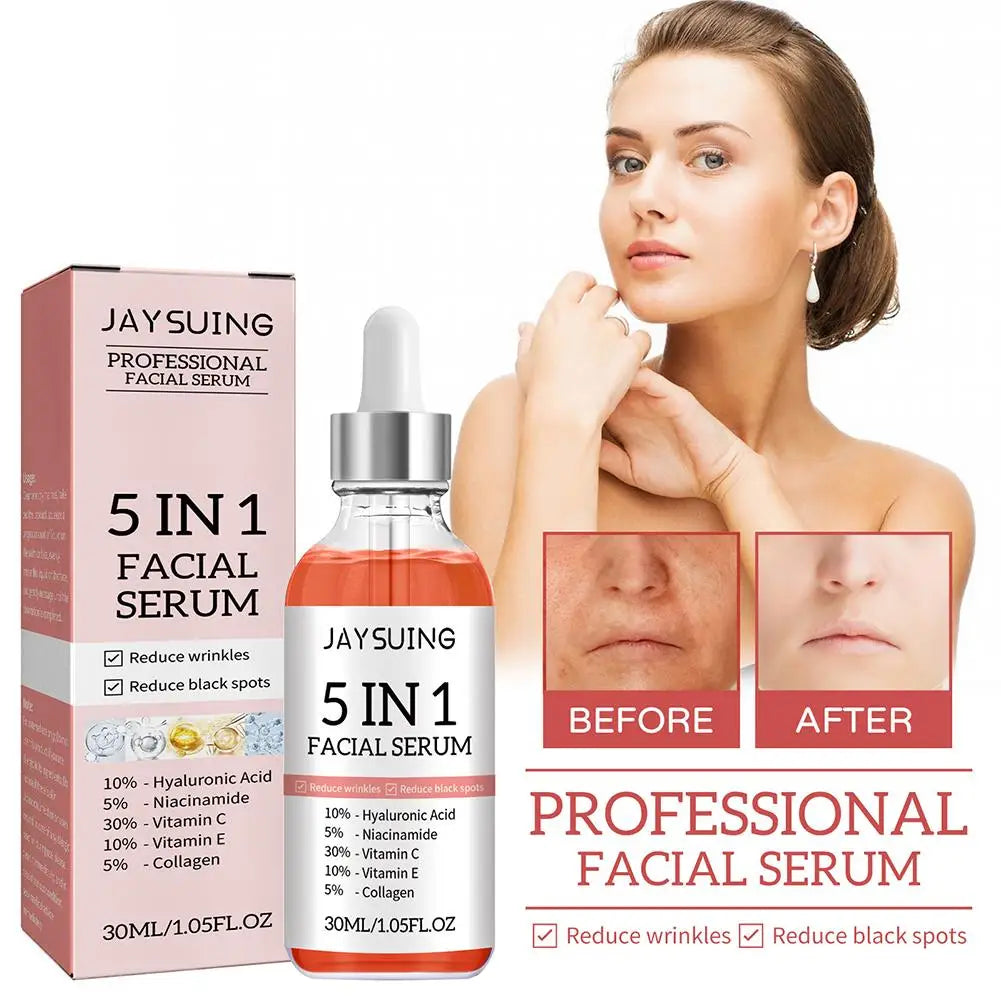 5-in-1 Vitamin C & Hyaluronic Acid Face Serum 30ml Face Serum Oasis Select
