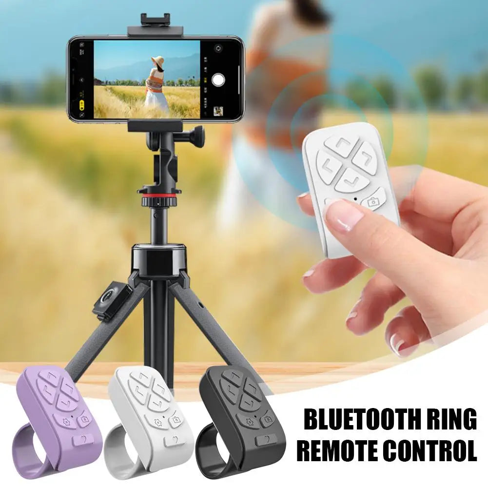 Bluetooth Finger Ring Remote – Selfie & Page Turner Controller