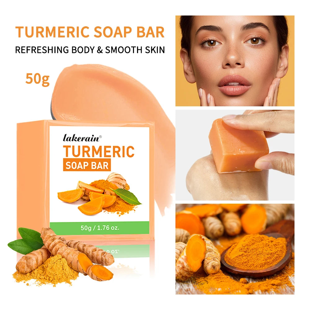 Handmade Turmeric Soap Bar – Face & Body Brightening Cleanser Brightening Soap Bar Oasis Select 1pcs