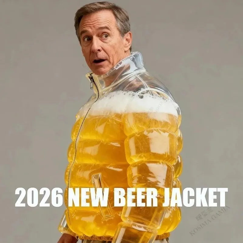 Leakproof Beer Jacket for Pool Parties and Summer Festivals Transparent Cooler Vest Filled with Drink Fun Beach Party Gift Oasis Select