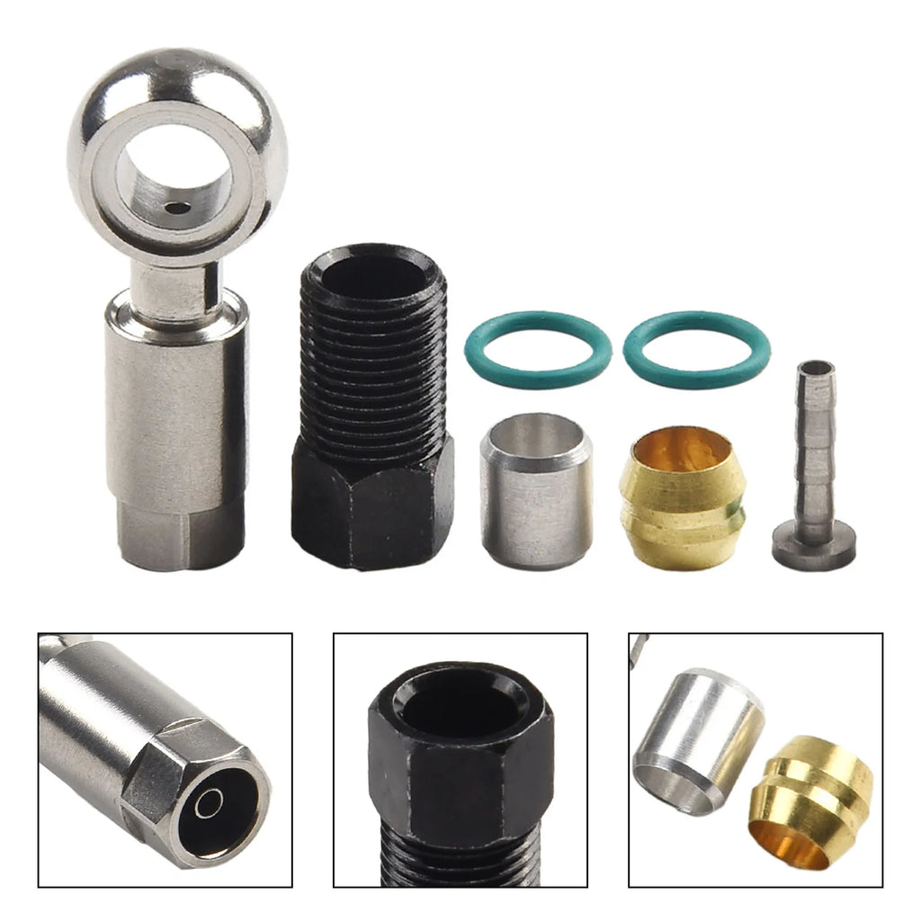 Bicycle Brake Cable End Banjo Sets BH90 Insert Connecter Oil Needle Olive Head For Shimano Hydraulic Disc Brake Hose MTB Bike Oasis Select