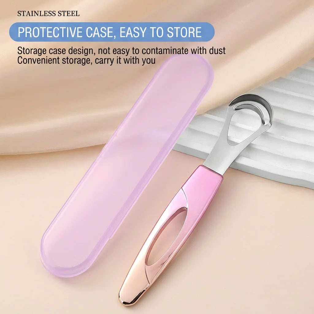 Stainless Steel Tongue Cleaner – Double Scraper, Fresh Breath
