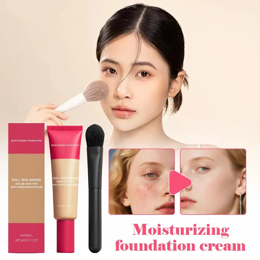 Moisturizing foundation cream Matte Finish Lightweight Soft Focus Concealing Moisturizing Oil Control Nourishing Korean Cosmetic Oasis Select