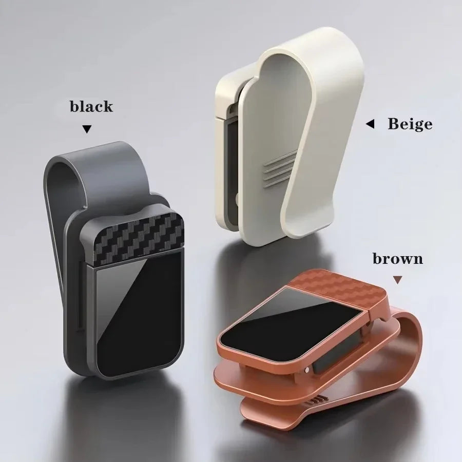 Car Sun Visor Sunglasses Clip & Card Holder | ABS Storage