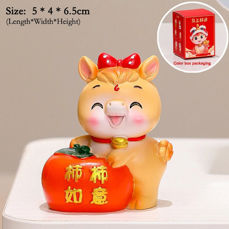 2026 Year Horse Table Decoration Charming Pony Accessory Lucky Cute