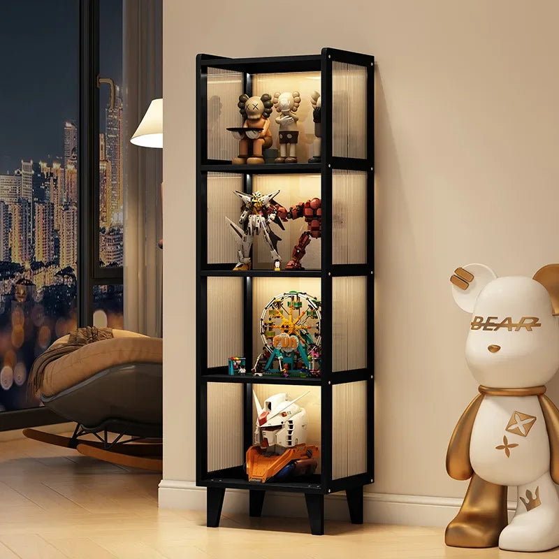 Multi-functional Figure display cabinet Bookcase Acrylic transparent dustproof Lego blind box storage cabinet Oasis Select