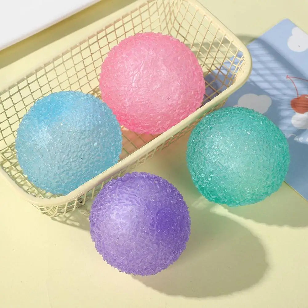 Squishy Ice Ball Fidget Toy – Soft Stress Relief Sensory Squeeze